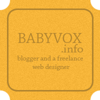 Babyvox - blogger and freelance web designer