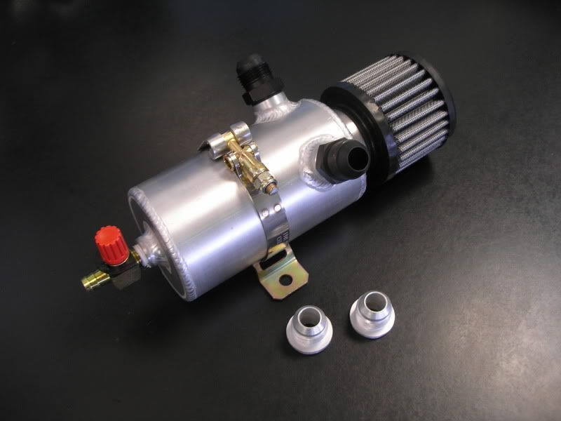 ** TIG Welded Aluminum Breather Tanks / Oil Catch Cans ** HondaTech