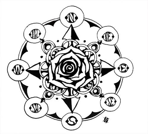 Nautical-compass-rose-tattoo-design