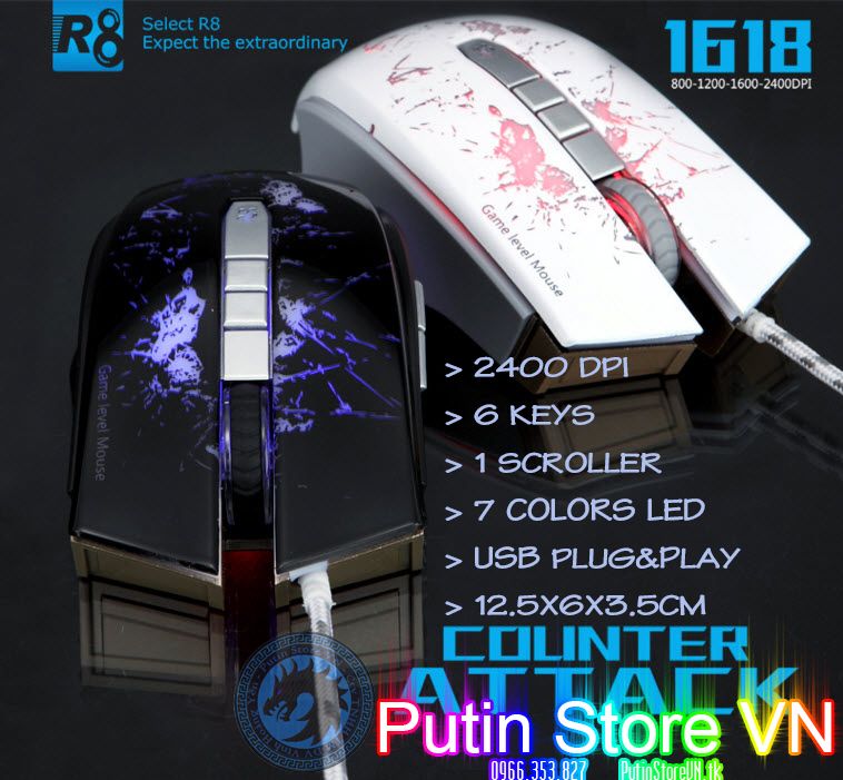 [HCM] Gaming Mouse - Chuột chuyên game: từ PutinStoreVN giá tốt - 8