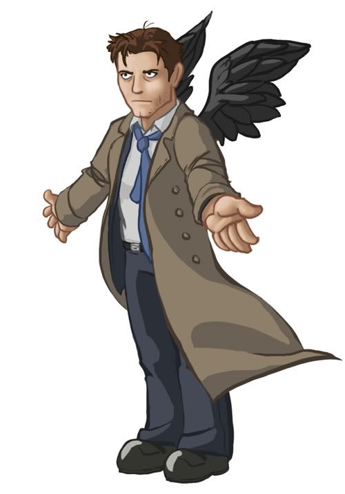 castiel cartoon