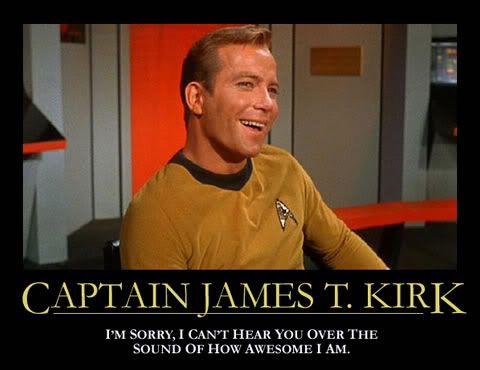 The awesome Capt. James T. Kirk