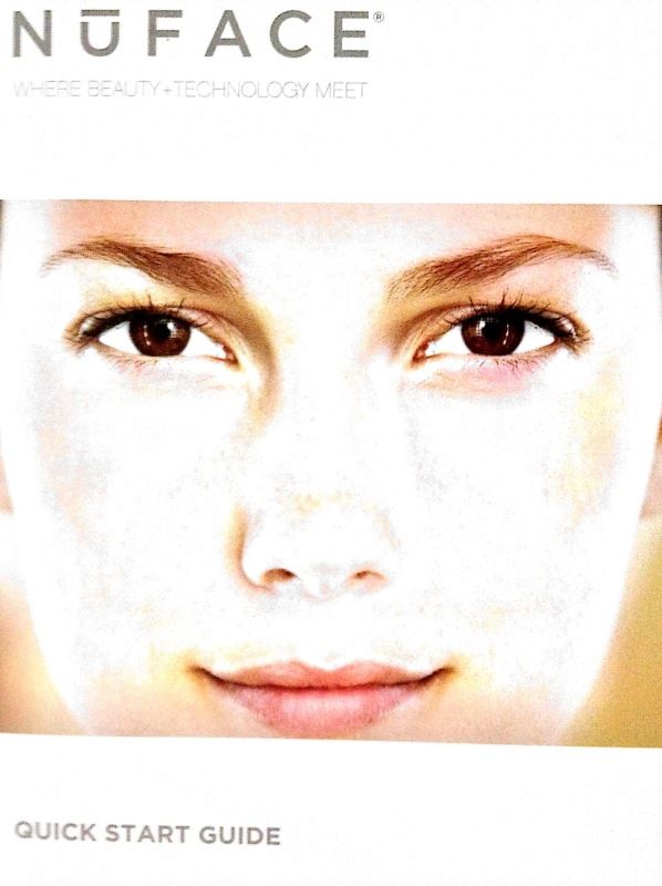 新加说明书，顶锅盖上Nuface一代微电流美容仪心得以及配合使用的三款胶的比较