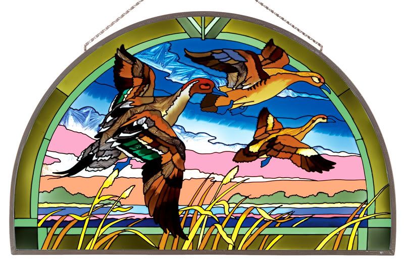 Stained Glass Ducks