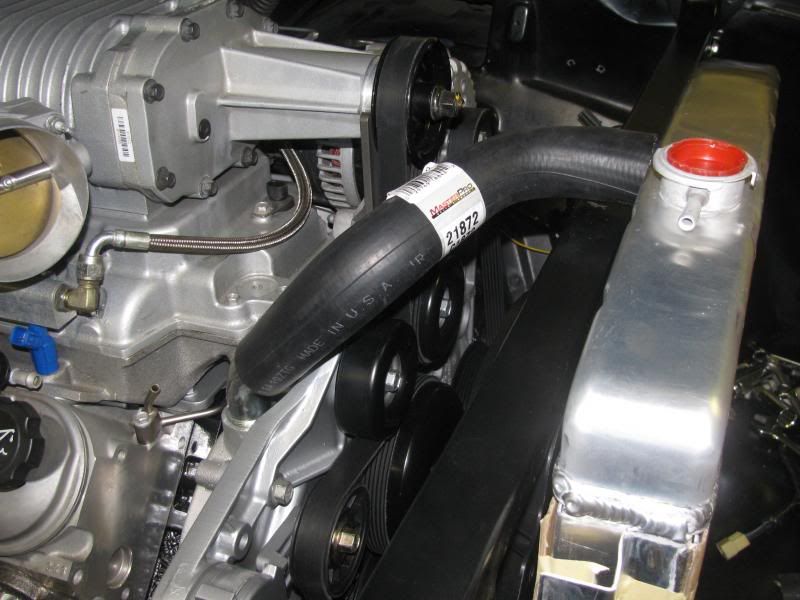 LS swap radiator hoses stock RAD 6 cyl pos Chevy Tri Five Forum