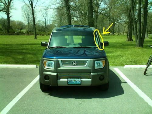 Honda element windshield trim clips #1