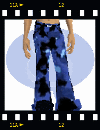star jeans in blue camo
