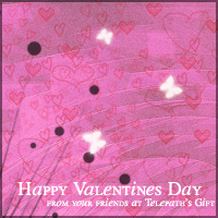 Happy Valentines Day from your friends at Telpeath's Gift