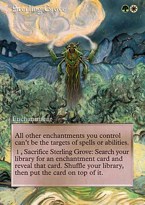 Sterling Grove altered art mtg Magic Card Gus Schade Yawg07 alter