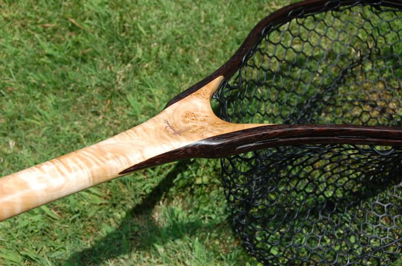 Custom Fly Fishing Net,Wooden landing Net,Custom Landing nets,rubber nets,fishing nets,gifts for fly fishermen,net,fly fishing net,custom landing nets,custom net,custom fly fishing landing net,cat's paw burl maple,wenge,sierra nets,greg madrigal