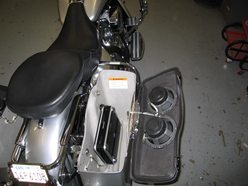 Custom Speaker Installation in Saddlebag Lids Harley Davidson Forums