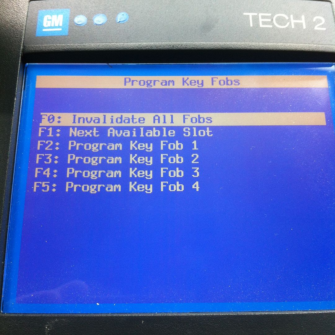 How to program your key fob using a Tech II Chevy HHR Network