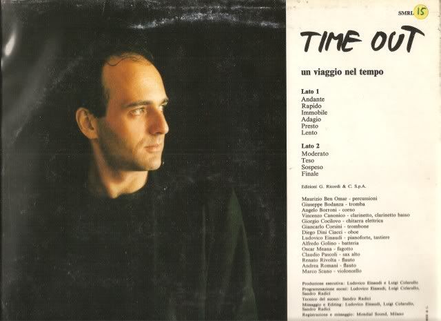 This is a bit of a curiosity, but also a piece of Einaudi history - the vinyl LP version of Time Out. It was released in 1988 - 22 years ago!