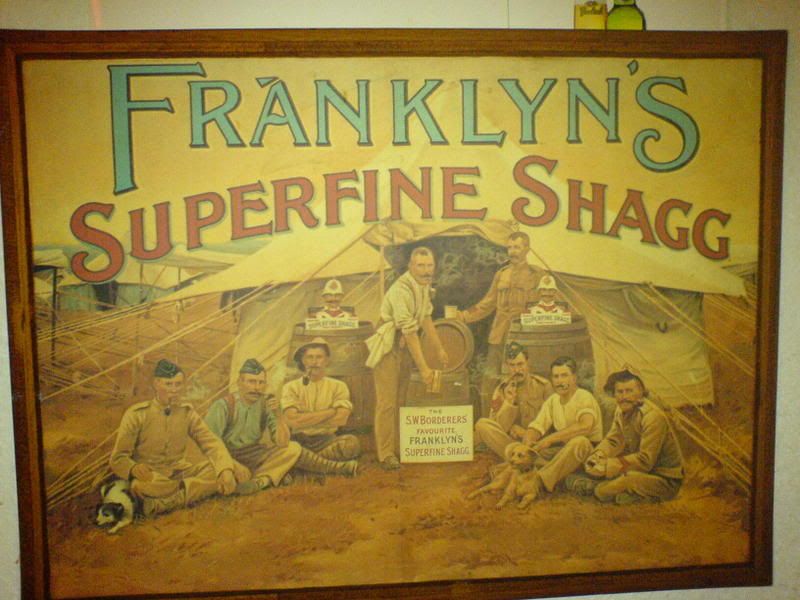 Franklyn's superfine shag tobacco poster