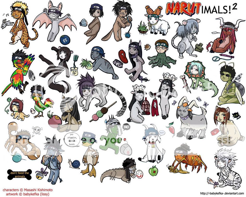 narutolessercharactersanimals.jpg Naruto animal image by ladytornadoes