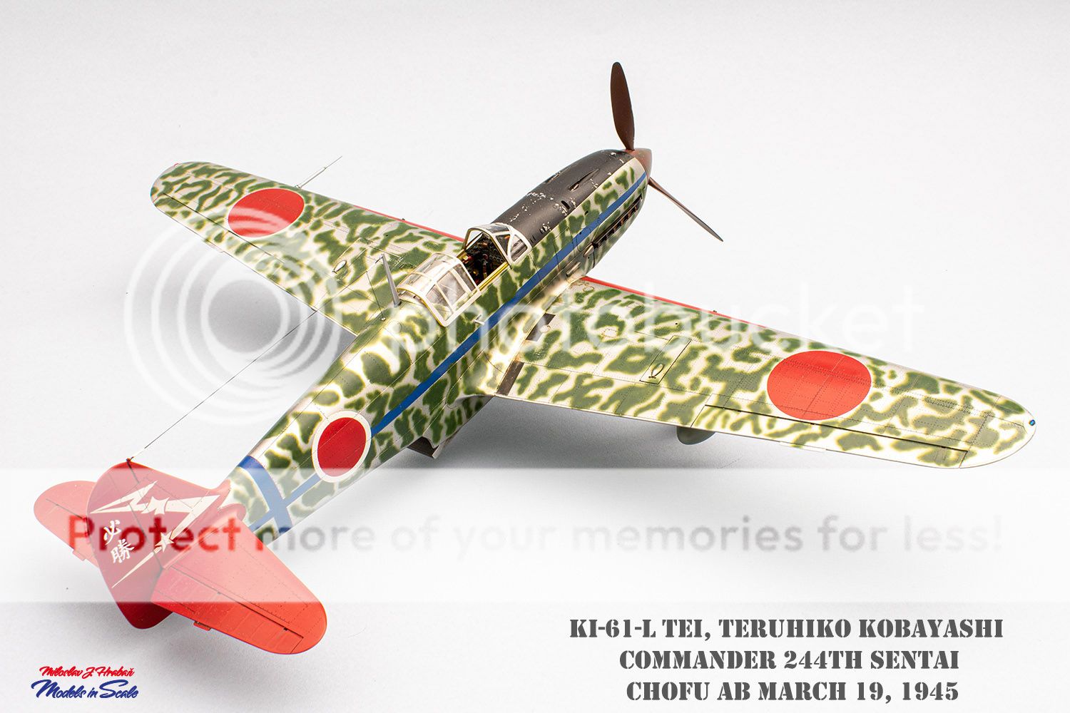 Maquette De Agostini 1:72 - Kawasaki Ki-61 Hien "Tony" De La 244e Sentai, Pilote Teruhiko Kobayashi