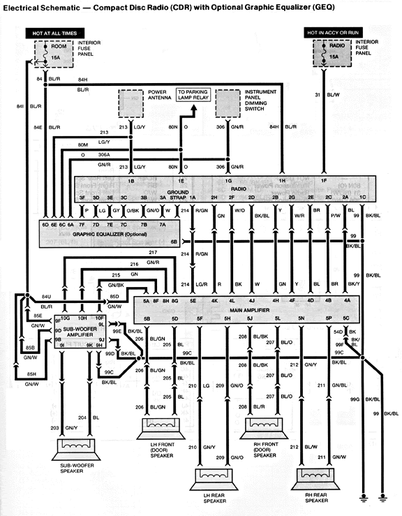 1995 Ford taurus stereo wiring diagram #9